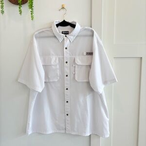 Bimini Bay Men's Fishing Boating Short Sleeve Button Down Shirt Wicking Size 2XL